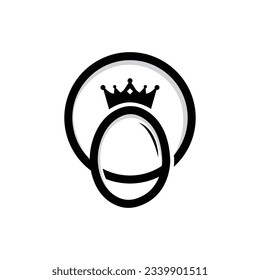 Egg Logo Design, Vector Garden Farm Agriculture, Simple Symbol Template