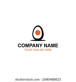 Projeto do logotipo do ovo, logotipo do vetor, design do logotipo da ilustração