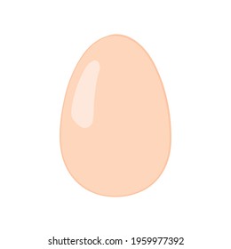 Egg. Logo emblem. Egg. White background. Vector illustration.