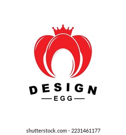 Egg Logo, Egg Farm Design, Chicken Logo, Asian Food Vector