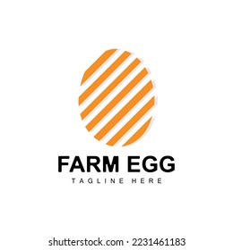 Egg Logo, Egg Farm Design, Chicken Logo, Asian Food Vector