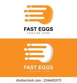 Egg Logo, Egg Farm Design, Chicken Logo, Asian Food Vector