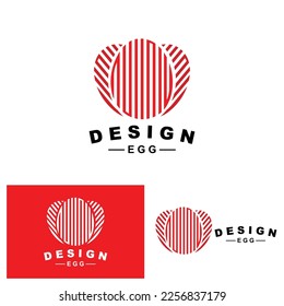 Egg Logo, Egg Farm Design, Chicken Logo, Asian Food Vector