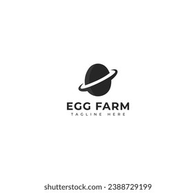 Egg logo, Egg farm, Egg Planet logo design template elements. Vector illustration. New Modern logo.