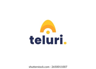 Ilustración del icono del logotipo del huevo, logotipo simple para la marca