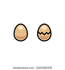 Egg logo icon vector or illustration