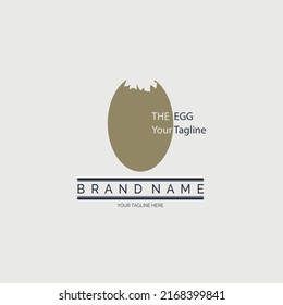egg logo template design for brand or company and other