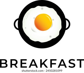 Egg Logo template designs, Yummy egg logo vector illustration, Fried Egg Vector logo