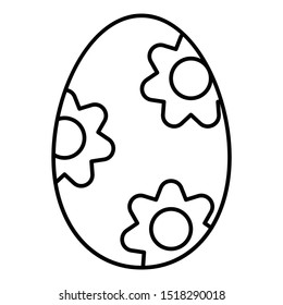 Egg Lover Decoration Gift Vector Icon Design 