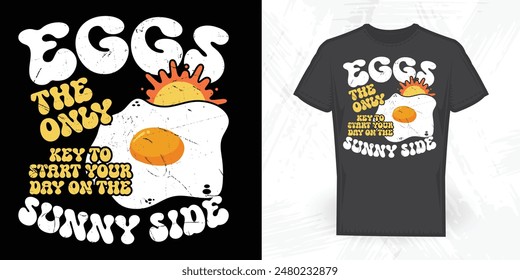 Egg Lover Funny Vintage T-shirt Design