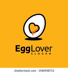 egg lover logo with modern concept