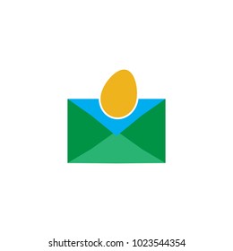 Egg Mail Logo Icon Design