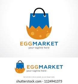 Egg Market Logo Template Design, Creative Symbol, Icon