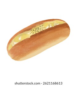 Comida de sobremesa de pão de ovo mayo
