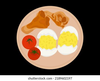 The egg menu has useful protein.