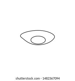 Egg minimal line icon vector