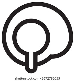 Icono moderno del Vector del huevo – Plantilla mínima del símbolo de la ilustración para el diseño móvil del UI del App del Web