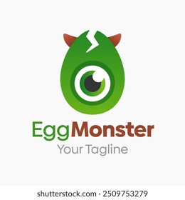 Egg Monster Logo Design Template. Good for Business, Agency, Community and Organization