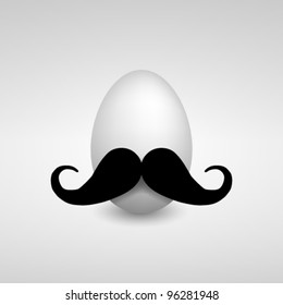 Egg with mustache