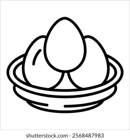 Egg Nest Icon Element For Design