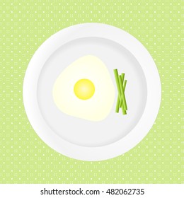 egg on a color background