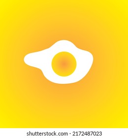 Ei auf dem Auge mit einer Überraschung im Hintergrund