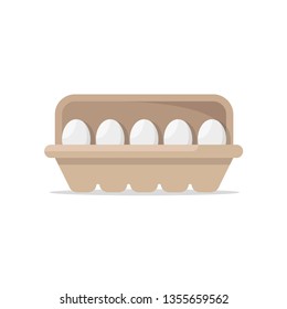 Egg on egg paper panel or egg tray