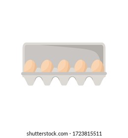 Egg on egg paper panel or egg tray