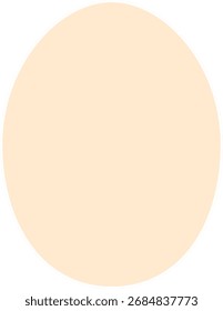 An egg on a sheet. A blank for children's crafts