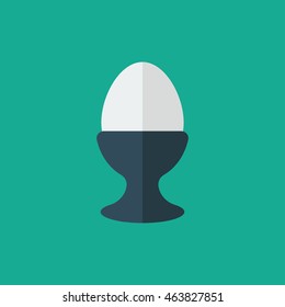 Egg On Stand flat Icon
