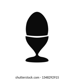 Egg on stand icon