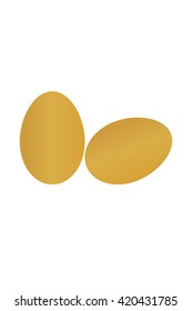 Egg on a white background.