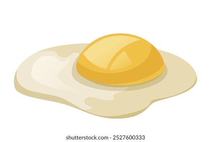 Egg on a white background. Vector illustration