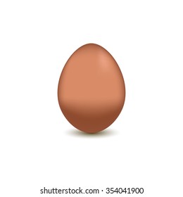 Egg On A White Background. Vector Illustration