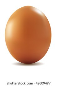 Egg on a white background, vector illustration, gradient mesh. Easter egg.