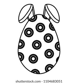 egg paint with ears bunny easter decoration