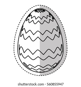 egg paint easter season vector illustration design