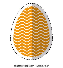 egg paint easter season vector illustration design