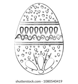 egg paint monochrome easter decoration