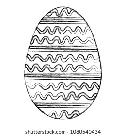 egg paint monochrome easter decoration