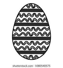 egg paint monochrome easter decoration