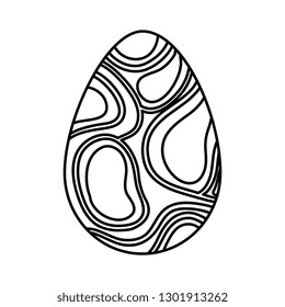 egg painted abstract happy easter