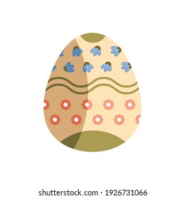 diseño vectorial de la temporada de pascua de flores rojas y azules