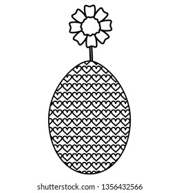 egg painter with flower easter celebration