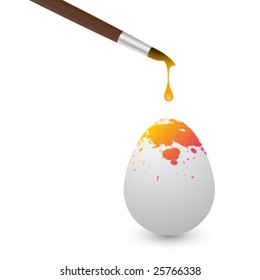 egg painting - vector illustration