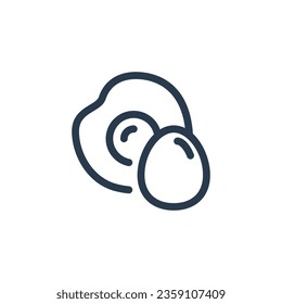 Egg for Pancake vector icon illustration