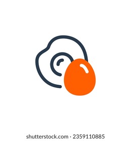 Ilustración de icono del vector Egg para Pancake