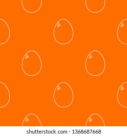 Egg pattern vector orange for any web design best
