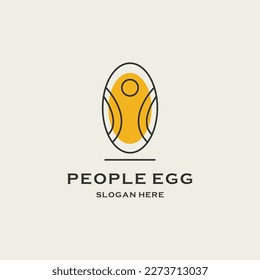Egg People line Logo Design Inspiration .