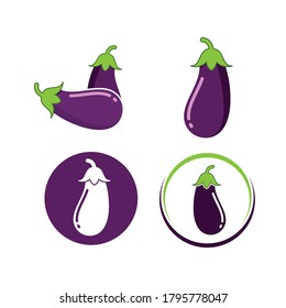 egg plant icon vetor illustration design template